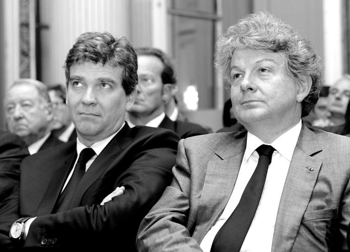 Arnaud MONTEBOURG / Thierry BRETON - Photographe Steeve GUERBAZ - A L'IMAGE PRES