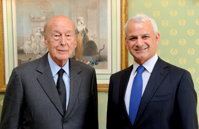 Valery GISCARD D'ESTAING - Photographe Steeve GUERBAZ - A L'IMAGE PRES